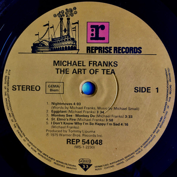 Michael Franks : The Art Of Tea (LP, Album, RE)