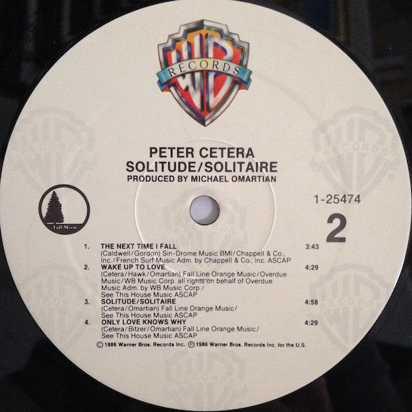 Peter Cetera : Solitude / Solitaire (LP, Album, All)