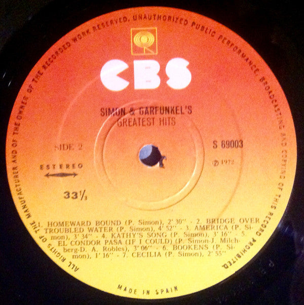 Simon And Garfunkel* : Simon And Garfunkel's Greatest Hits (LP, Comp, RE)