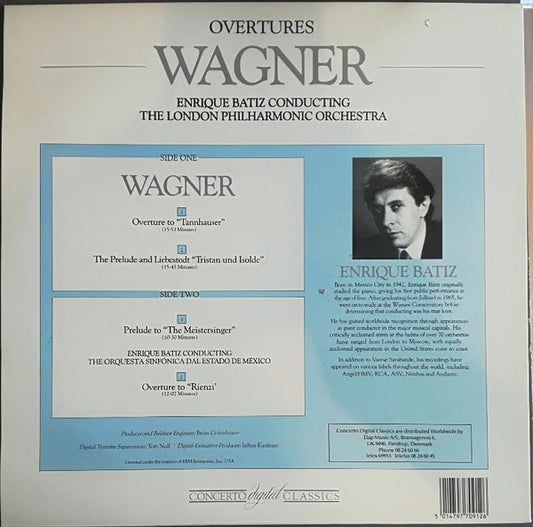 Richard Wagner - Enrique Batiz, London Philharmonic Orchestra, Orquesta Sinfonica Del Estado De Mexico : Overtures (LP)