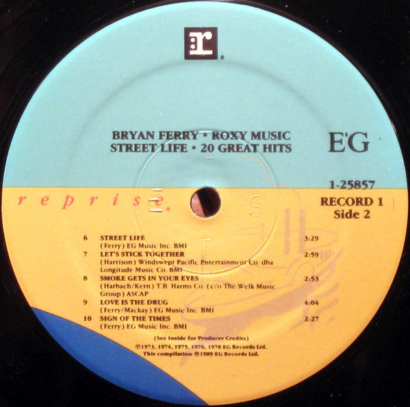 Bryan Ferry / Roxy Music : Street Life - 20 Great Hits (2xLP, Comp, RE, SRC)