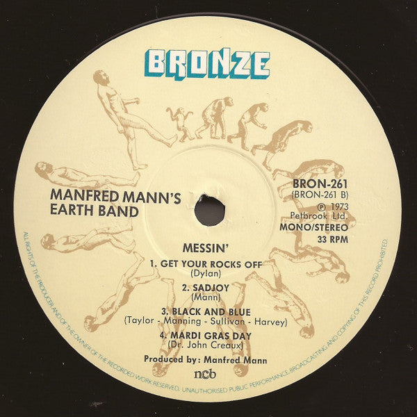 Manfred Mann's Earth Band : Messin' (LP, Album, Mono, RE)