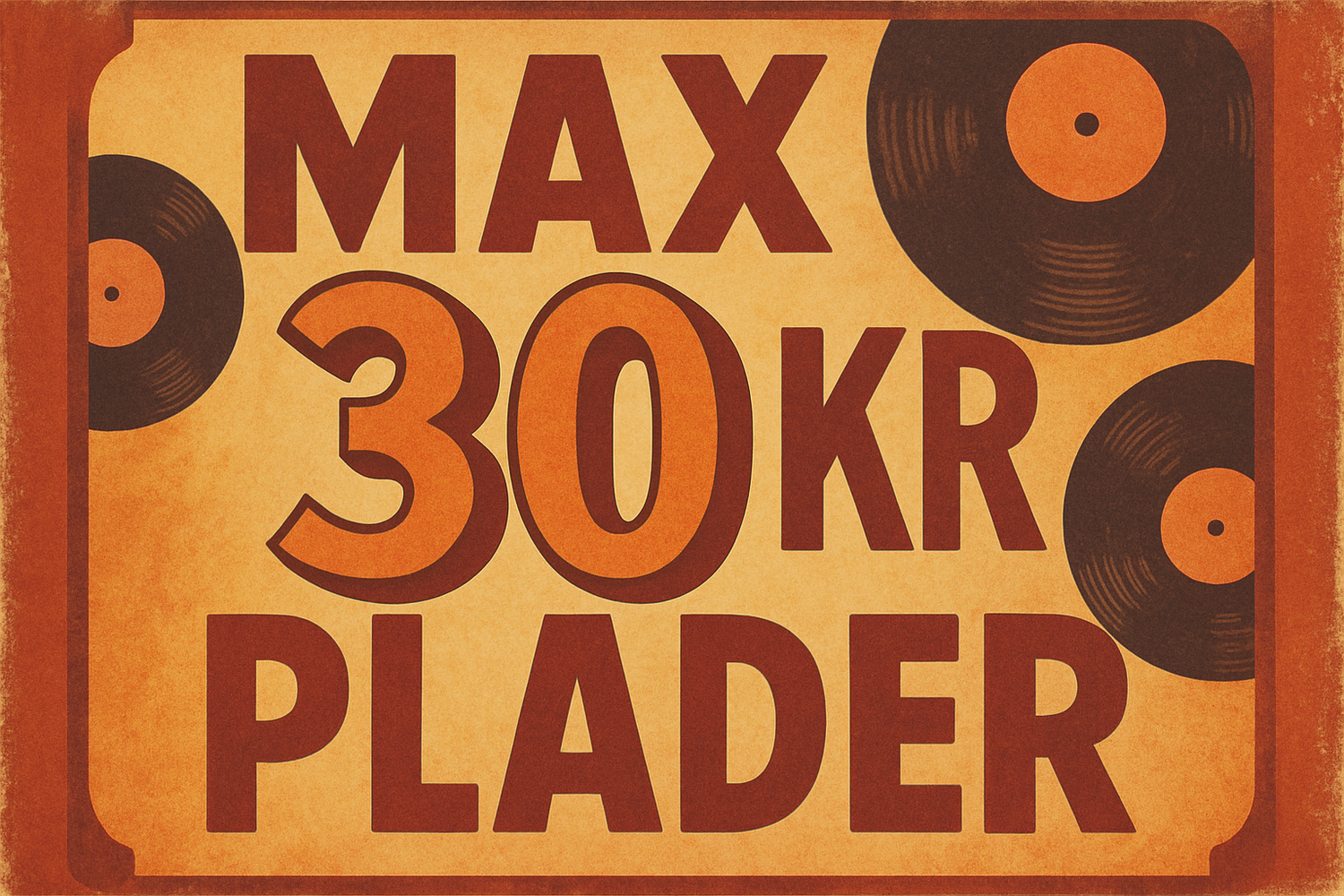 Skanderborg vinyls 30 kroners marked💸