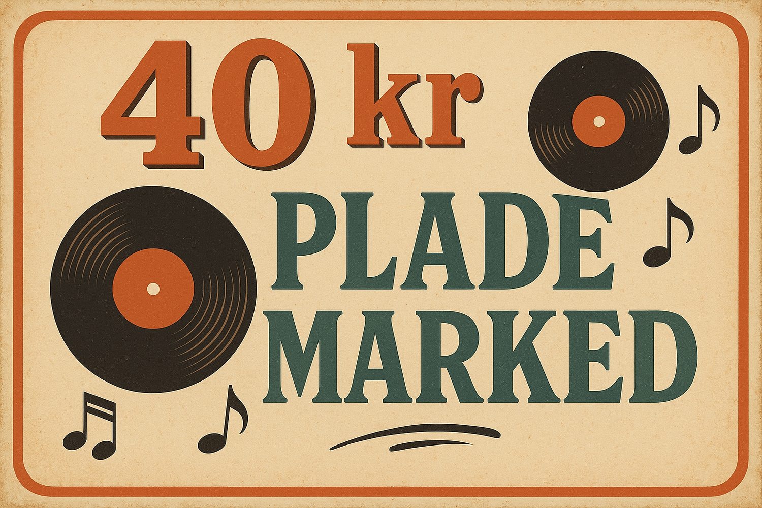 Skanderborg vinyls 40 kroners marked💸