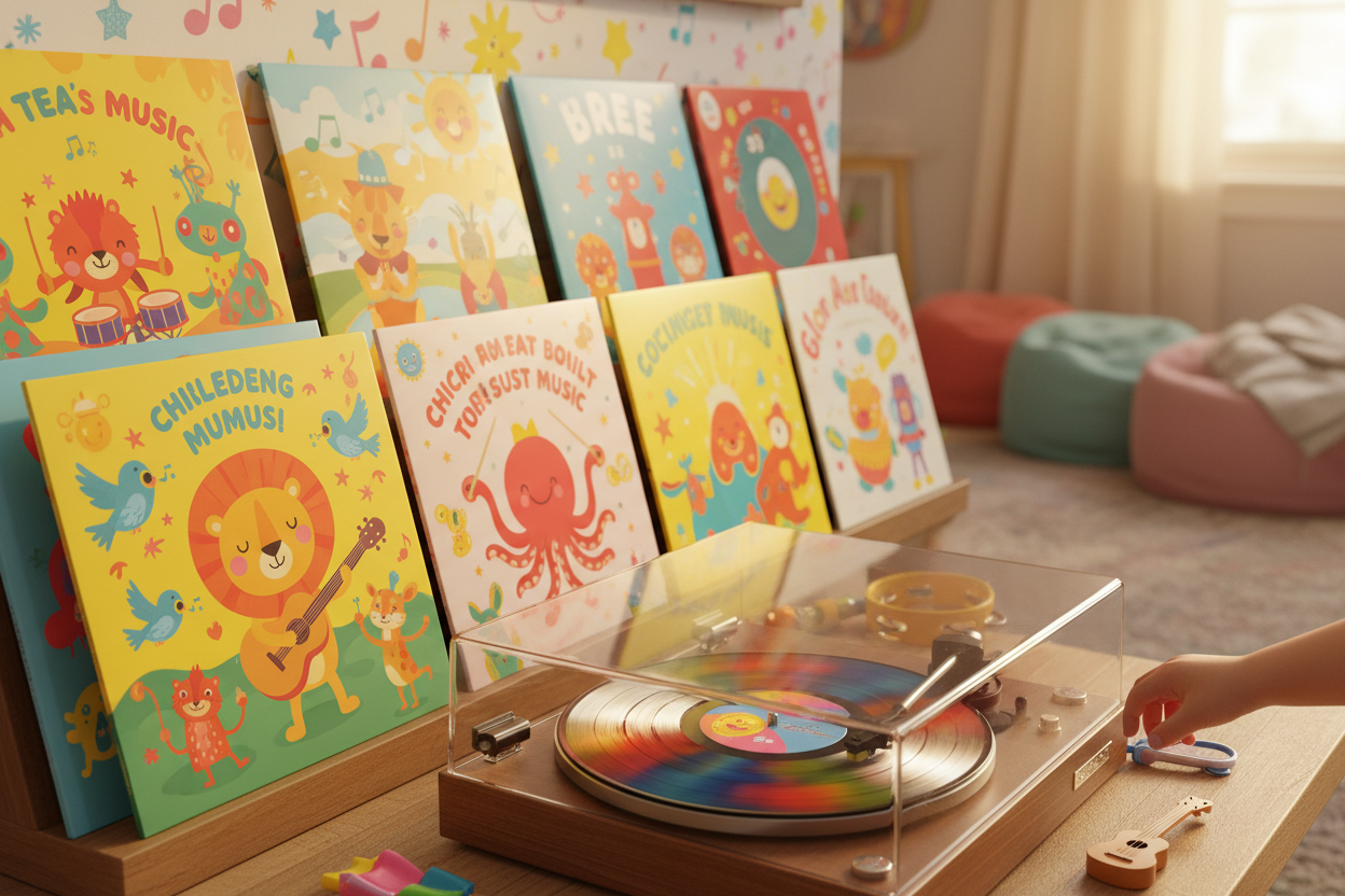 Skanderborg vinyls udvalg af børnemusik👶