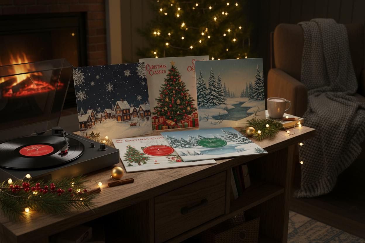 Skanderborg vinyls udvalg af julemusik 🎄