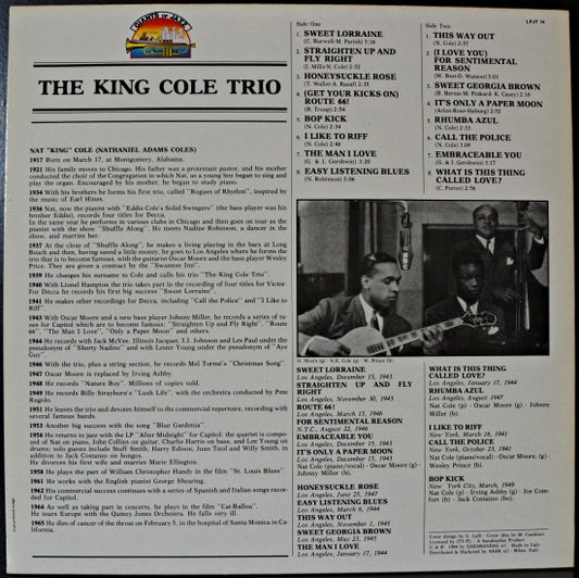The Nat King Cole Trio : The King Cole Trio (LP, Comp)