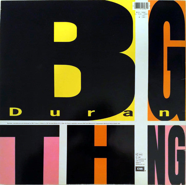 Duran Duran : Big Thing (LP, Album, Gat)