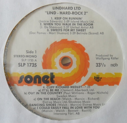 Lindhard Ltd. : Lind-Hard-Rock 2 (LP, Album)