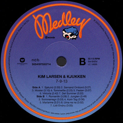 Kim Larsen & Kjukken : 7-9-13 (LP, Album, RE)