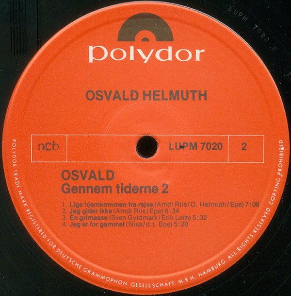 Osvald Helmuth : Osvald Gennem Tiderne 2 (LP, Comp, RE)