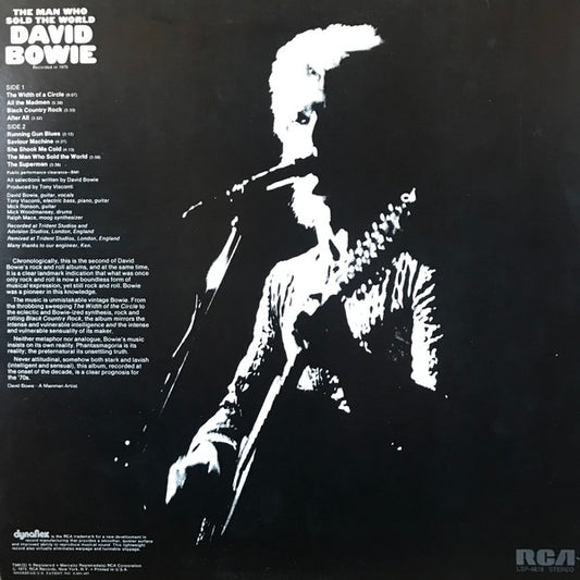 David Bowie : The Man Who Sold The World (LP, Album, RP)