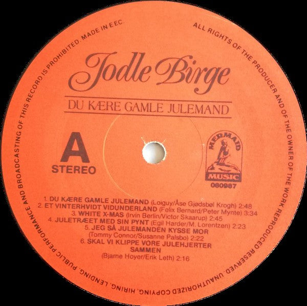 Jodle Birge : Du Kære Gamle Julemand (LP, Album)