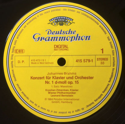 Brahms*, Leonard Bernstein, Wiener Philharmoniker, Zimerman*, Kremer*, Maisky* : Konzerte / Concertos (4xLP, Comp + Box)