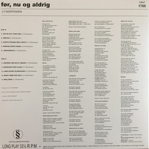 C.F.Mortensen : Før, Nu Og Aldrig (LP, Album, Ltd)