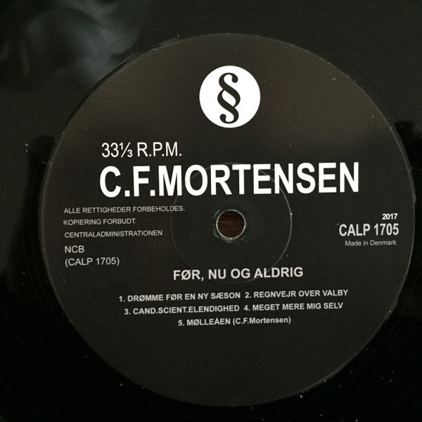 C.F.Mortensen : Før, Nu Og Aldrig (LP, Album, Ltd)