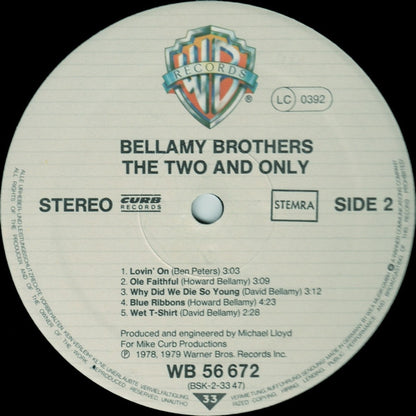 Bellamy Brothers : The Two And Only (LP, Album)