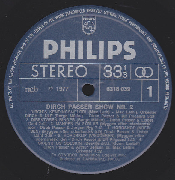 Dirch Passer : Dirch Passer Show 2 (LP)