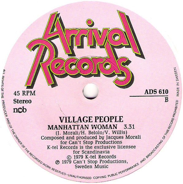 Village People : In The Navy (7", Single)