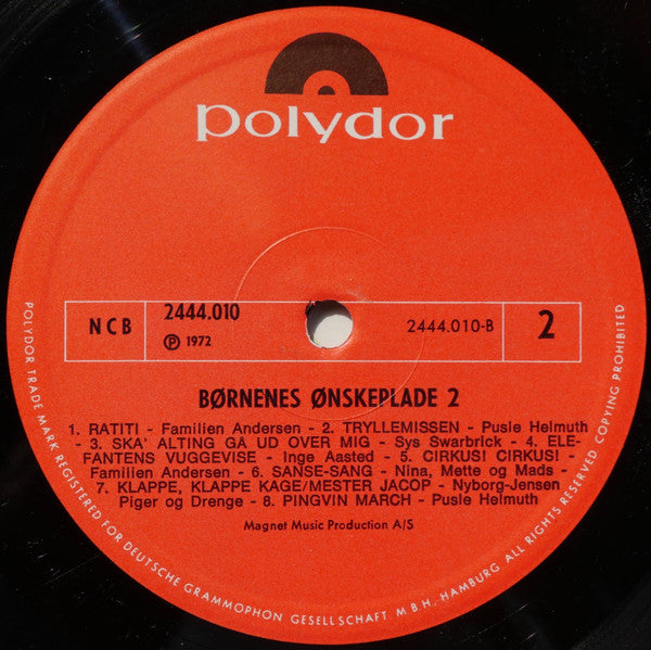 Various : Børnenes Ønskeplade 2 (LP, Comp)