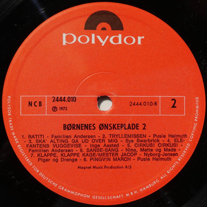 Various : Børnenes Ønskeplade 2 (LP, Comp)
