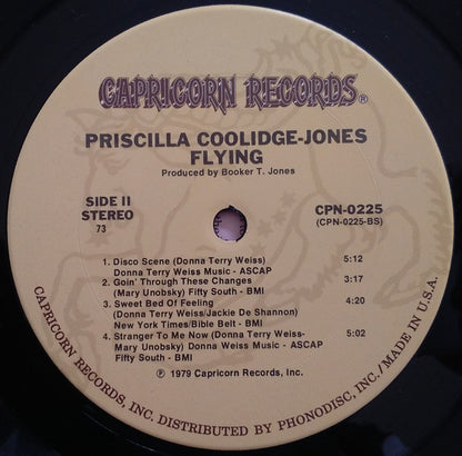 Priscilla Jones : Flying (LP, Album, Ter)