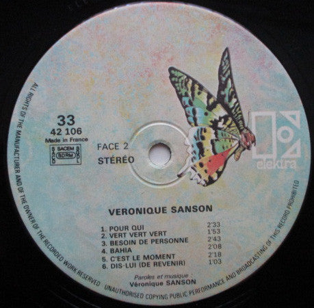 Véronique Sanson : Veronique Sanson (LP, Album, RE)
