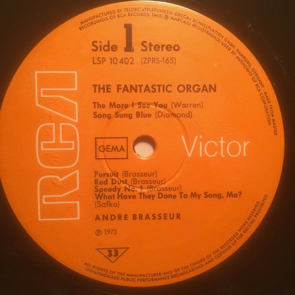 André Brasseur : The Fantastic Organ (LP)