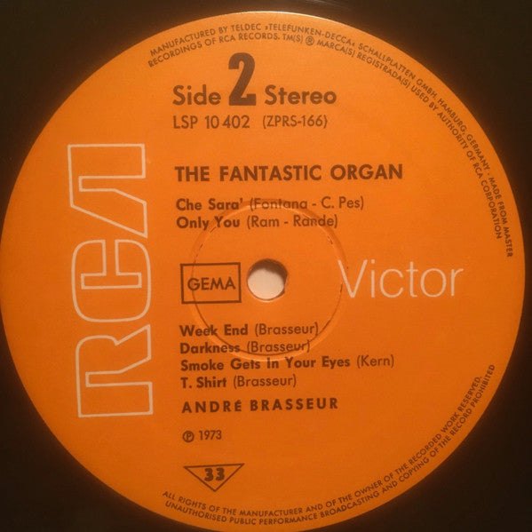 André Brasseur : The Fantastic Organ (LP)