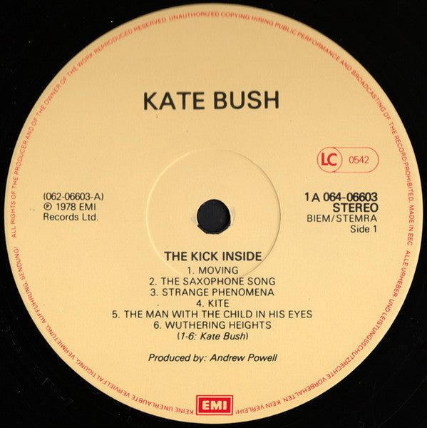Kate Bush : The Kick Inside (LP, Album, RE)