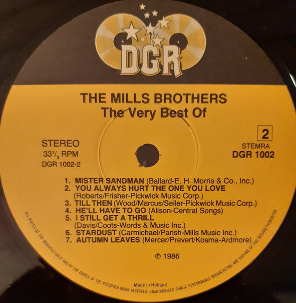 The Mills Brothers : The Mills Brothers: The Very Best Of (LP, Comp)