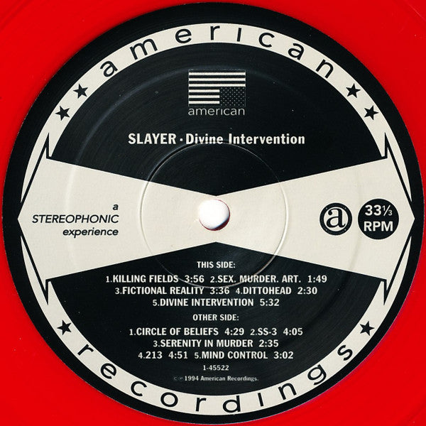 Slayer : Divine Intervention (LP, Album, Red)