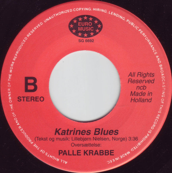 Palle Krabbe : Den Rød-Hvide Blues / Katrines Blues (7", Single)