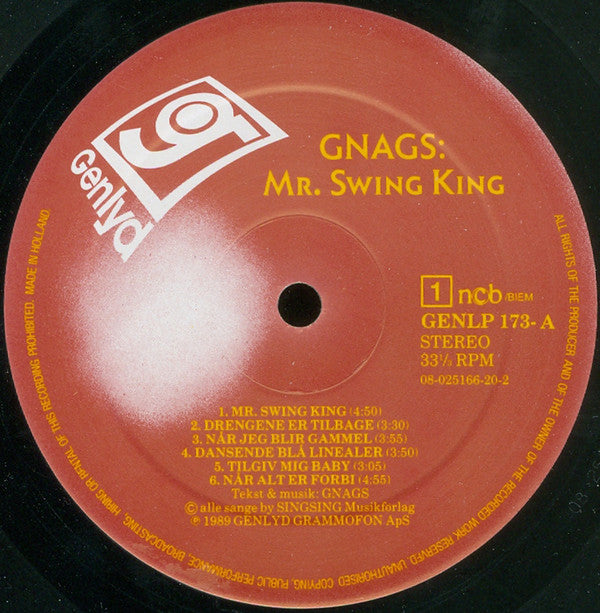 Gnags : Mr. Swing King (LP, Album)