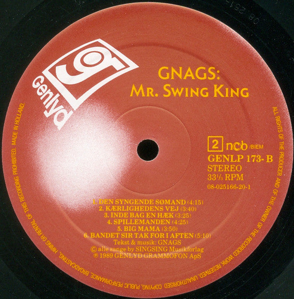 Gnags : Mr. Swing King (LP, Album)