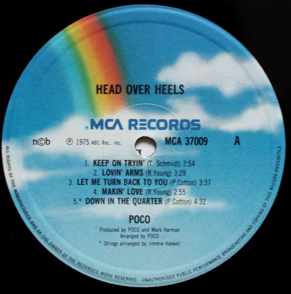 Poco (3) : Head Over Heels (LP, Album, RE)