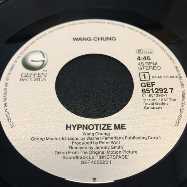 Wang Chung : Hypnotize Me (7", Single)