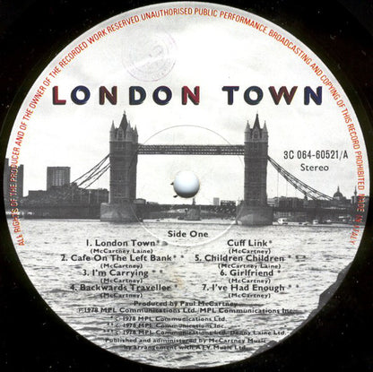 Wings (2) : London Town (LP, Album)