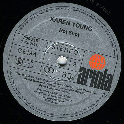Karen Young : Hot Shot (LP, Album)