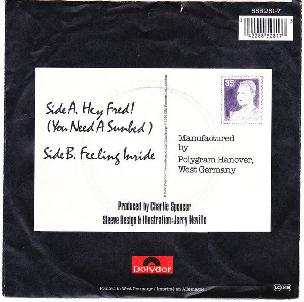 Skanga (4) : Hey Fred! (You Need A Sunbed) / Feeling Inside (7", Single)