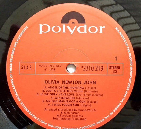 Olivia Newton-John : Olivia Newton-John (LP, Album)