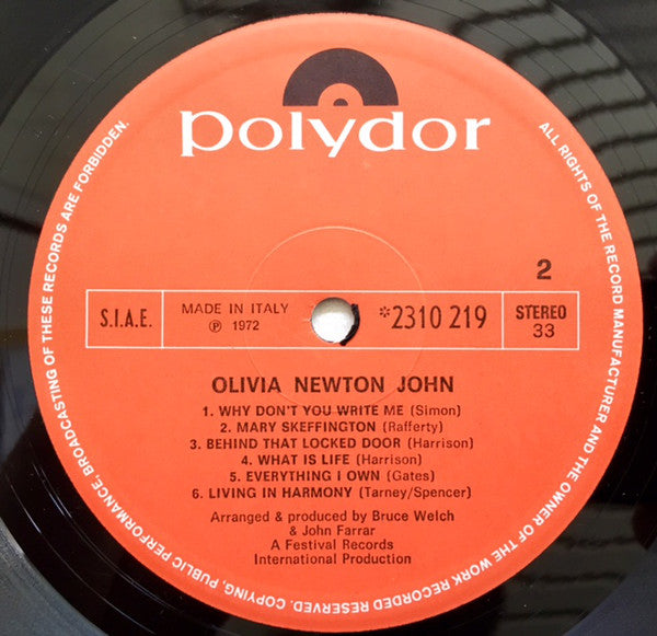 Olivia Newton-John : Olivia Newton-John (LP, Album)