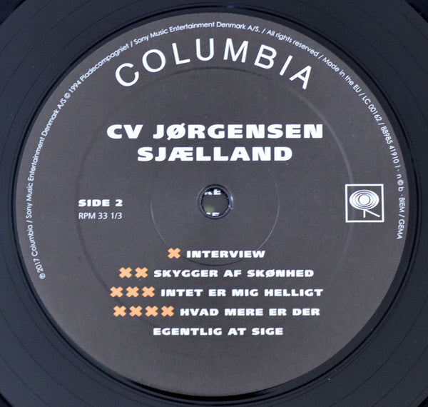 C. V. Jørgensen : Sjælland (LP, Album, RE, Cel)