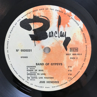 Jimi Hendrix : Band Of Gypsys (LP, Album)