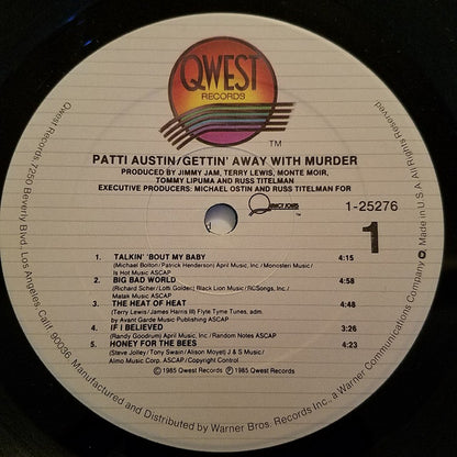 Patti Austin : Gettin' Away With Murder (LP, Album, Spe)