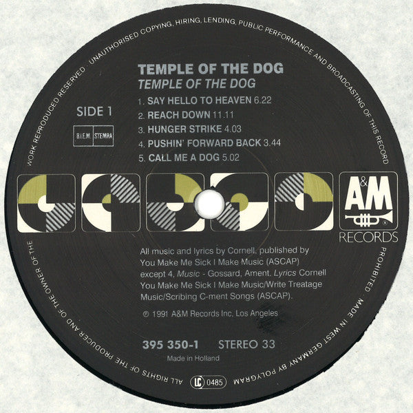 Temple Of The Dog : Temple Of The Dog (LP, Album)
