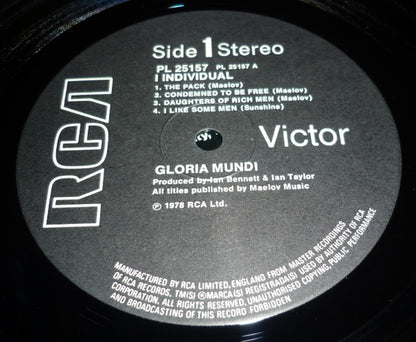 Gloria Mundi : I, Individual (LP, Album)