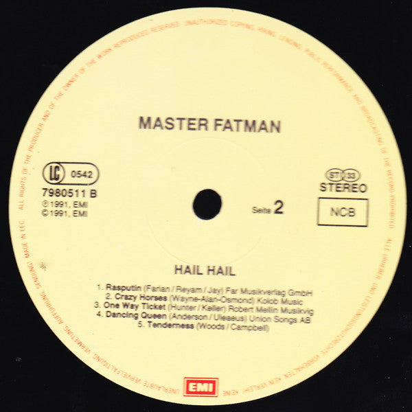 Master Fatman : Hail Hail (LP, Album)