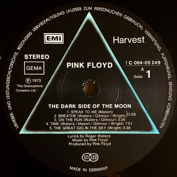 Pink Floyd : The Dark Side Of The Moon (LP, Album, RE, Pri)
