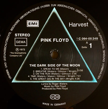 Pink Floyd : The Dark Side Of The Moon (LP, Album, RE, Pri)